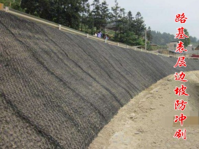 路基边坡固土网垫植草护坡