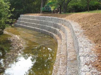 河道护岸格宾笼挡墙